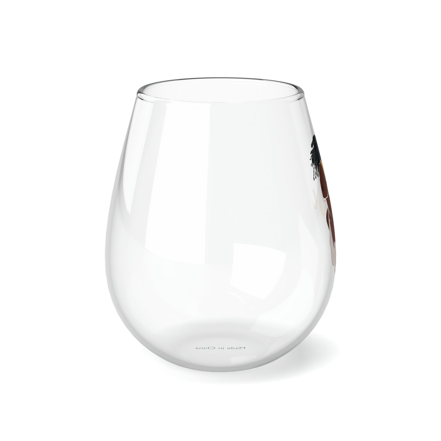 lover girl Stemless Wine Glass, 11.75oz